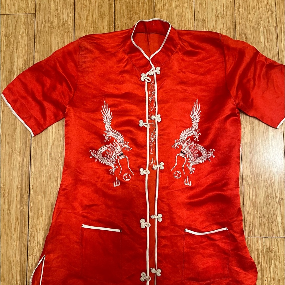 1920’s/ 30’s Beach Pajama Embroidered Top S/ Xs - image 4